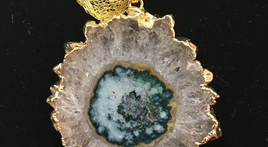 Uruguay Minerals. Marcos Lorenzelli S.R.L. Amethyst Stalactites Pendants