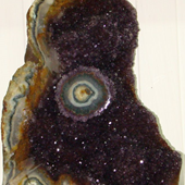 Uruguay Minerals. Marcos Lorenzelli S.R.L. Amethyst Stalactites Eyes