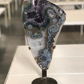 Uruguay Minerals. Marcos Lorenzelli S.R.L. Amethyst Stalactites Eyes