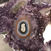 Uruguay Minerals. Marcos Lorenzelli S.R.L. Amethyst Stalactites Eyes