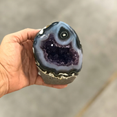 Uruguay Minerals. Marcos Lorenzelli S.R.L. Amethyst Stalactites Eyes