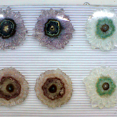 Uruguay Minerals. Marcos Lorenzelli S.R.L. Amethyst Stalactites Slices