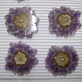 Uruguay Minerals. Marcos Lorenzelli S.R.L. Amethyst Stalactites Slices