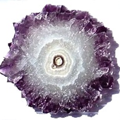 Uruguay Minerals. Marcos Lorenzelli S.R.L. Amethyst Stalactites Slices