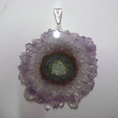 Uruguay Minerals. Marcos Lorenzelli S.R.L. Amethyst Stalactites Pendants