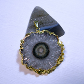 Uruguay Minerals. Marcos Lorenzelli S.R.L. Amethyst Stalactites Pendants