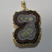 Uruguay Minerals. Marcos Lorenzelli S.R.L. Amethyst Stalactites Pendants