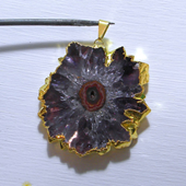 Uruguay Minerals. Marcos Lorenzelli S.R.L. Amethyst Stalactites Pendants