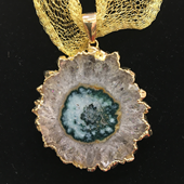 Uruguay Minerals. Marcos Lorenzelli S.R.L. Amethyst Stalactites Pendants