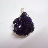 Uruguay Minerals. Marcos Lorenzelli S.R.L. Amethyst Mini Druze Pendants