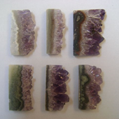 Uruguay Minerals. Marcos Lorenzelli S.R.L. Amethyst Slices for Pendants