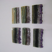Uruguay Minerals. Marcos Lorenzelli S.R.L. Amethyst Slices for Pendants