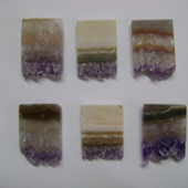 Uruguay Minerals. Marcos Lorenzelli S.R.L. Amethyst Slices for Pendants