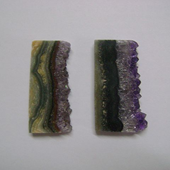 Uruguay Minerals. Marcos Lorenzelli S.R.L. Amethyst Slices for Pendants