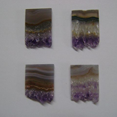 Uruguay Minerals. Marcos Lorenzelli S.R.L. Amethyst Slices for Pendants