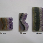 Uruguay Minerals. Marcos Lorenzelli S.R.L. Amethyst Slices for Pendants