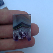 Uruguay Minerals. Marcos Lorenzelli S.R.L. Amethyst Slices for Pendants