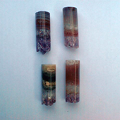 Uruguay Minerals. Marcos Lorenzelli S.R.L. Amethyst Cylinders for Pendants