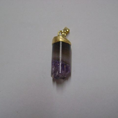 Uruguay Minerals. Marcos Lorenzelli S.R.L. Amethyst Cylinders Pendants