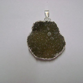 Uruguay Minerals. Marcos Lorenzelli S.R.L. Druzy Free Form Pendants