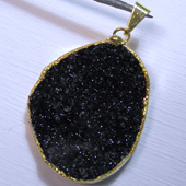 Uruguay Minerals. Marcos Lorenzelli S.R.L. Druzy Free Form Pendants