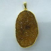 Uruguay Minerals. Marcos Lorenzelli S.R.L. Druzy Free Form Pendants