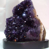 Uruguay Minerals. Marcos Lorenzelli S.R.L. Amethyst Cut Bases