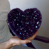 Uruguay Minerals. Marcos Lorenzelli S.R.L. Amethyst Hearts