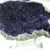 Uruguay Minerals. Marcos Lorenzelli S.R.L. Amethyst Pieces with Stands
