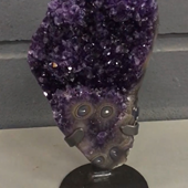 Uruguay Minerals. Marcos Lorenzelli S.R.L. Amethyst Pieces with Stands