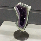 Uruguay Minerals. Marcos Lorenzelli S.R.L. Amethyst Pieces with Stands