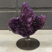 Uruguay Minerals. Marcos Lorenzelli S.R.L. Amethyst Pieces with Stands