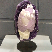 Uruguay Minerals. Marcos Lorenzelli S.R.L. Amethyst Pieces with Stands