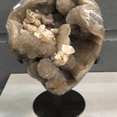 Uruguay Minerals. Marcos Lorenzelli S.R.L. Amethyst Pieces with Stands