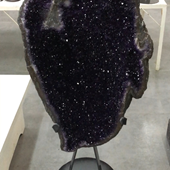 Uruguay Minerals. Marcos Lorenzelli S.R.L. Amethyst Pieces with Stands