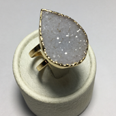 Uruguay Minerals. Marcos Lorenzelli S.R.L. Druzy Rings