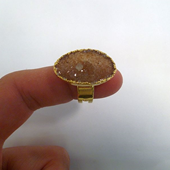Uruguay Minerals. Marcos Lorenzelli S.R.L. Druzy Rings