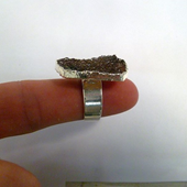 Uruguay Minerals. Marcos Lorenzelli S.R.L. Druzy Rings