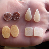 Uruguay Minerals. Marcos Lorenzelli S.R.L. Druzy Pairs