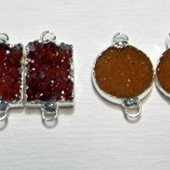 Uruguay Minerals. Marcos Lorenzelli S.R.L. Druzy Earrings
