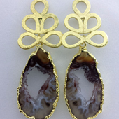 Uruguay Minerals. Marcos Lorenzelli S.R.L. Druzy Earrings