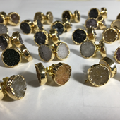 Uruguay Minerals. Marcos Lorenzelli S.R.L. Druzy Earrings