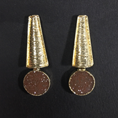 Uruguay Minerals. Marcos Lorenzelli S.R.L. Druzy Earrings
