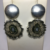 Uruguay Minerals. Marcos Lorenzelli S.R.L. Druzy Earrings