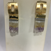 Uruguay Minerals. Marcos Lorenzelli S.R.L. Druzy Earrings