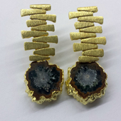 Uruguay Minerals. Marcos Lorenzelli S.R.L. Druzy Earrings