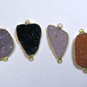 Uruguay Minerals. Marcos Lorenzelli S.R.L. Druzy Connectors
