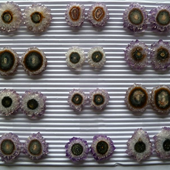 Uruguay Minerals. Marcos Lorenzelli S.R.L. Amethyst Stalactites Pairs