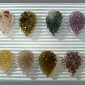 Uruguay Minerals. Marcos Lorenzelli S.R.L. Druzy Shapes