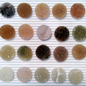 Uruguay Minerals. Marcos Lorenzelli S.R.L. Druzy Shapes